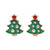 Fashion Santa Claus Christmas Socks Bell Epoxy Alloy Earrings