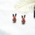 Fashion Santa Claus Elk Resin Women's Ear Studs 1 Pair