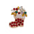 Fashion Santa Claus Gift Box Snowman Alloy Enamel Inlay Rhinestones Unisex Brooches