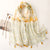 Fashion Scarf Orange Wheat Ear Tassel Travel Beach Towel Shawl