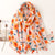 Fashion Scarf Orange Wheat Ear Tassel Travel Beach Towel Shawl