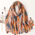 Fashion Scarf Orange Wheat Ear Tassel Travel Beach Towel Shawl