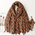 Fashion Scarf Orange Wheat Ear Tassel Travel Beach Towel Shawl