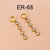 Fashion Sector Heart Shape Stainless Steel Titanium Steel Gold Plated Tassel Gold Plated Inlay Zircon Drop Earrings 1 Pair