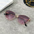 Fashion Semicircle Pc Cat Eye Full Frame Women's Sunglasses