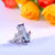 Fashion Seven-color Topaz Square Zircon Copper Ring Wholesale