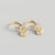 Fashion Shell Plating Inlaid Shell Gem Earrings