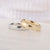 Fashion Simple 18k Gold Titanium Steel Ring