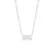 Fashion Simple 18k Gold-plated Letters Box Numbers Stainless Steel Necklace