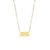 Fashion Simple 18k Gold-plated Letters Box Numbers Stainless Steel Necklace