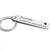 Fashion Simple Christmas Gift Stainless Steel Keychain