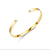 Fashion Simple Gold Plated Bracelet C-shaped Titanium Steel Bracelet