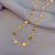 Fashion Simple Gold Titanium Steel Necklace Choker Necklace