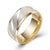 Fashion Simple Inner Arc Double Bevel Twill Frosted Ring For Women