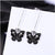 Fashion Simple Oil Dripping Skull Butterfly Earrings Insect Alloy Ear Hook