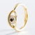 Fashion Simple Punk Hip-hop Crown Eye Shaped Copper Ring Female