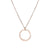 Fashion Simple Round Pendant 316lstainless Steel Necklace For Women