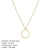 Fashion Simple Round Pendant 316lstainless Steel Necklace For Women