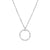 Fashion Simple Round Pendant 316lstainless Steel Necklace For Women