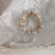 Fashion Simple Rubber Imitation Pearl Inlaid Rhinestone Hair Tie