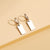 Fashion Simple Stainless Steel Earrings Geometric Drop Earrings