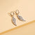 Fashion Simple Stainless Steel Earrings Geometric Drop Earrings