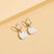 Fashion Simple Stainless Steel Earrings Geometric Drop Earrings