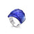 Fashion Simple Stainless Steel Multicolor Glass Ring Wholesale Hello Jewelry