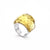 Fashion Simple Stainless Steel Multicolor Glass Ring Wholesale Hello Jewelry