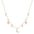 Fashion Simple Star And Moon Pendant Copper Inlaid Zircon Necklace