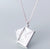 Fashion Simple Style Envelope Letter Titanium Steel Carving Necklace