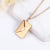 Fashion Simple Style Envelope Letter Titanium Steel Carving Necklace