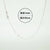 Fashion Simple Style Geometric Sterling Silver Plating Metal Chain Necklace