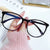 Fashion Simple Style Solid Color Pc Square Full Frame Optical Glasses