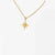 Fashion Six-pointed Star Sun Pendant Titanium Steel Clavicle Chain 14k Gold Plated Necklace