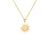 Fashion Six-pointed Star Sun Pendant Titanium Steel Clavicle Chain 14k Gold Plated Necklace