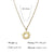 Fashion Six-pointed Star Sun Pendant Titanium Steel Clavicle Chain 14k Gold Plated Necklace