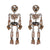 Fashion Skeleton Diamond Alloy Acrylic Earrings Ear Studs