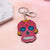 Fashion Skull Arylic Stoving Varnish Halloween Unisex Bag Pendant Keychain