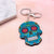 Fashion Skull Arylic Stoving Varnish Halloween Unisex Bag Pendant Keychain