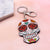 Fashion Skull Arylic Stoving Varnish Halloween Unisex Bag Pendant Keychain