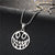 Fashion Skull Hollow Clown Face Alloy Necklace