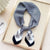 Fashion Small Thin Square Towel Silk Scarf Hair Band For Women 70*70