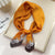 Fashion Small Thin Square Towel Silk Scarf Hair Band For Women 70*70