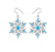 Fashion Snowflake Alloy Inlay Zircon Women's Earrings Necklace