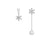 Fashion Snowflake Alloy Rhinestones Women's Drop Earrings 1 Pair