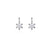 Fashion Snowflake Alloy Rhinestones Women's Drop Earrings 1 Pair