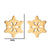 Fashion Snowflake Stainless Steel Plating Ear Studs 1 Pair