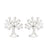 Fashion Snowflake Stainless Steel Plating Ear Studs 1 Pair