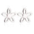 Fashion Snowflake Stainless Steel Plating Ear Studs 1 Pair